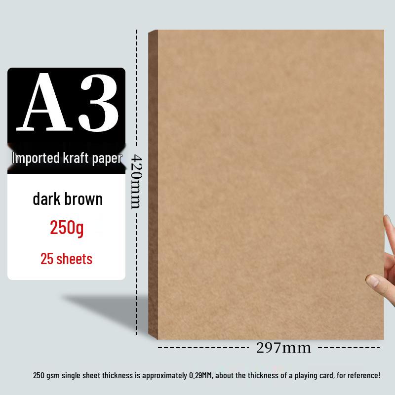 A5 Kraftový papír a A4/A3 Karton pro dětskou tvorbu - Zesílený, Univerzální & Odolný