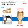 M14 M18 M22 Quick Connector High Pressure Quick Coupling For Car Washer Water Gun Adapter Joints Garden Irrigation Accessories