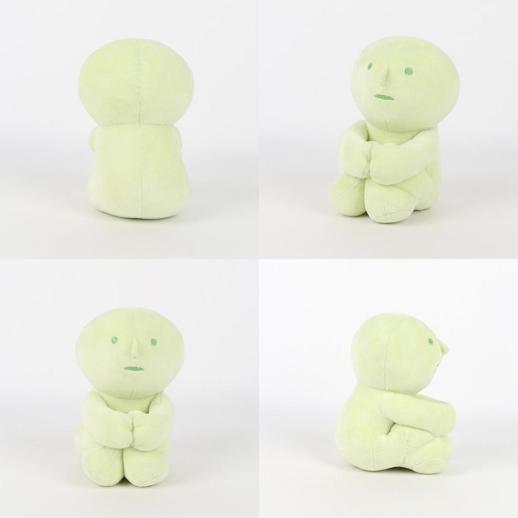 Cute Green Smiski Seated Portrait Plush Toy Doll And Pendant For Kids And Collectors