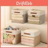 Faltbare Stoff-Aufbewahrungsbox für Kleidung mit durchsichtiger Sichtbarkeit für Schlafzimmer- und Schrankorganisation