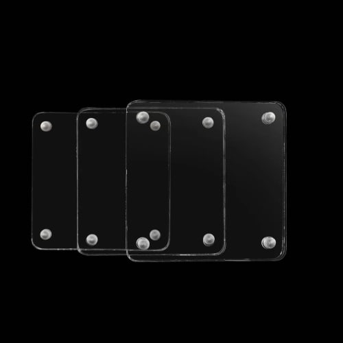 Official Speed ??Mao Bikkuriman Chocolate Sticker Acrylic Stand Display, Magnetic, Compatible with 48mm and 52mm Stickers, Perfect for Collection (Set