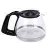 Cafetière Adaptée Pour OST 6 Tasses Capacité 900ML Poignée Noire Résistante à la Chaleur Carafe à Café en Verre Antidéflagrant Pour la Maison
