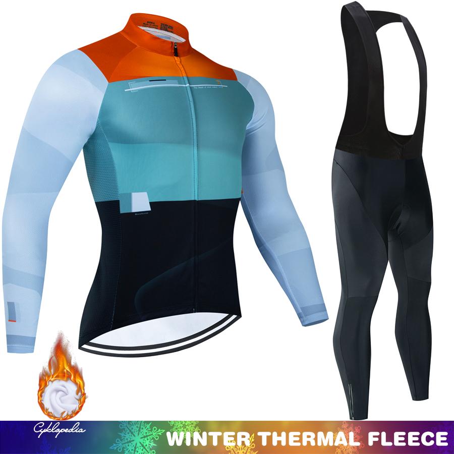 Thermal Cycling Jersey Men Men's Outfit Uniform Man Winter Fleece Road Bicycle Bike Set Clothing 2025 Bicycles Mountain Bikes