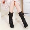 Cool boots women's new spring and summer hollow boots women's shoes medium boots women's boots net boots single boots sandals short boots