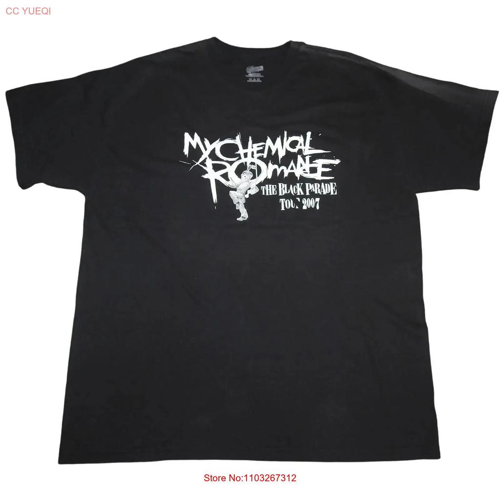 2007 My Chemical Rounisexce The Black Parade Tour T Shirt Unisexs Xl Vintage Breathable Versatile Fashion Unisex Stylish
