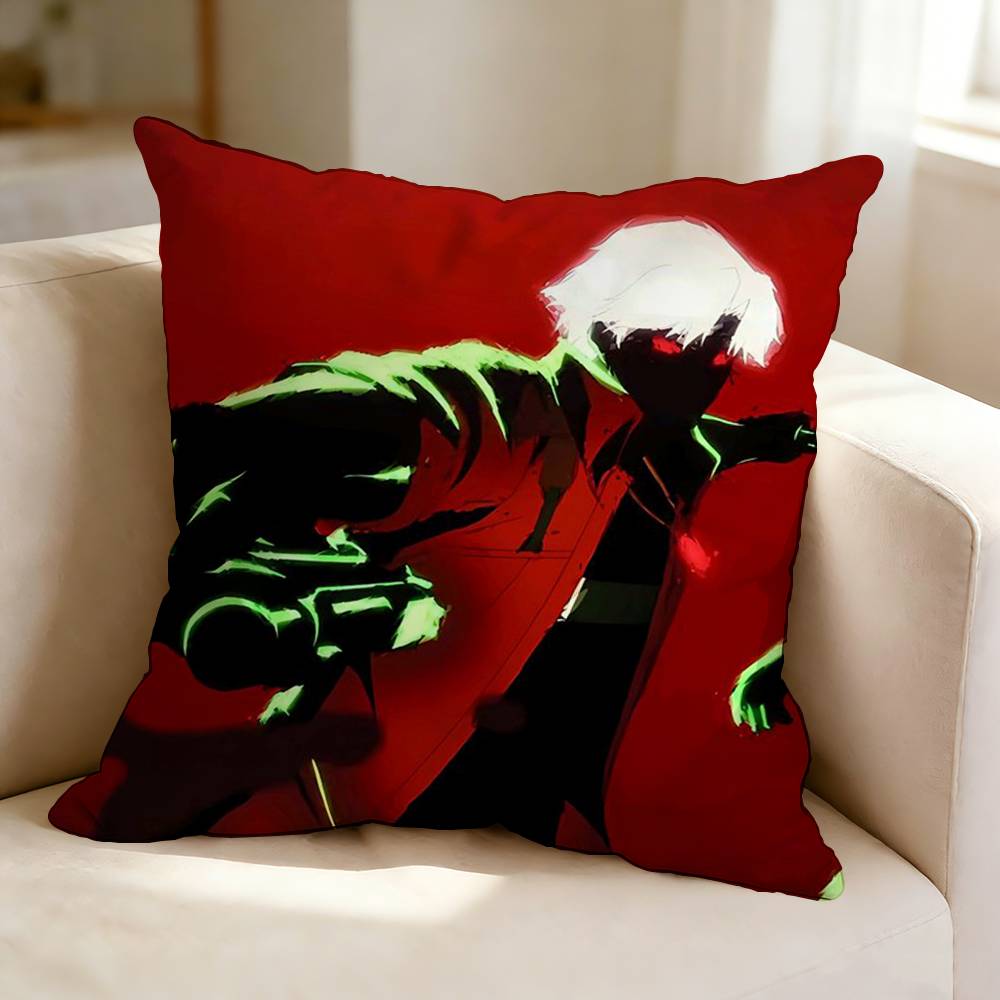 Action game DDevil MMay CCry DMC Square DoubleSided printed Pillow Case Bedroom Bedside Pillow Sofa Cushion Cover