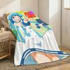 Squid Girl Throw Lightweight 240g Flannel Blanket Soft Skin-friendly for Summer Cooling