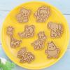 8Pcs Cookie Cutter Animal Shape Food Grade Plastic Biscuit Baking Mold Cutter for Cookies Fondant