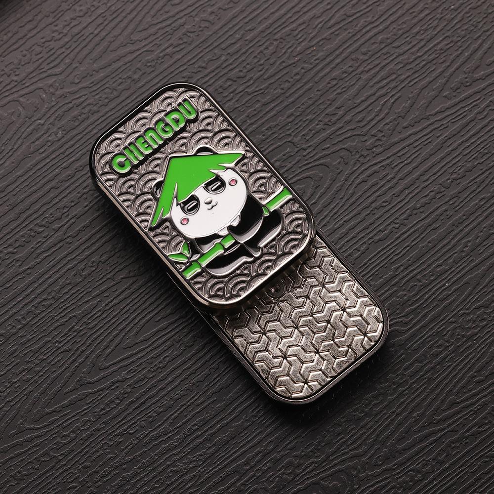 

Edc Metal Fidget Magnetic Push Card Mechanical Slider Pushing Plate Haptic Coin Sensory Stress Reducing Toys Relieve Anxiety