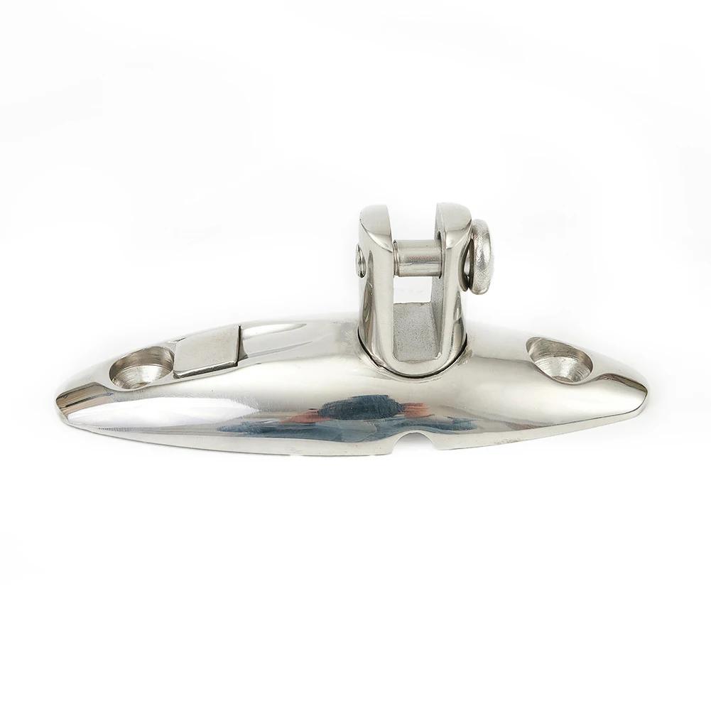 Boot Top Mount Swivel Deck Scharnier Edelstahl 316 Mit Gummi Pad Quick Release Pin Marine Zubehör Hardware Scharnier Montieren