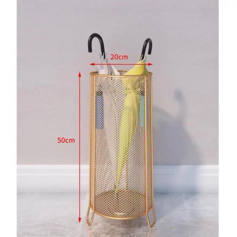 Transparent Cylindrical Umbrella Storage Rack for Office and Home