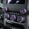 Center Console AC Radio Switch Knob Trim Decor Ring For Dodge RAM 1500 2018+