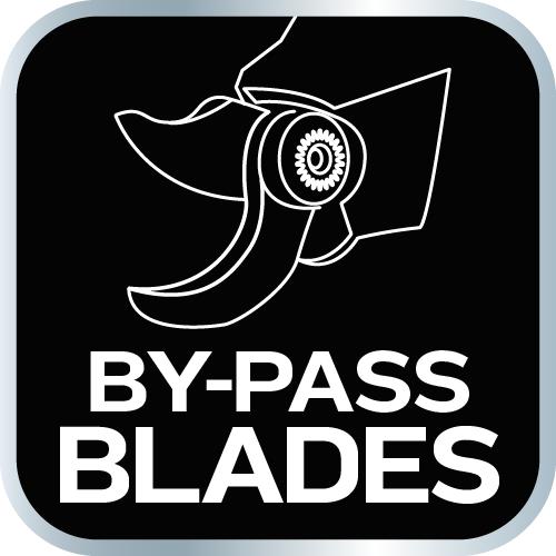 By-pass pruner 185 mm, range up to 15 mm, adjustable spacing