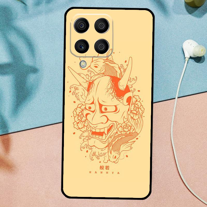 Oni Hannya Mask For Samsung Galaxy M21 M31 M11 M13 M33 M53 M16 M06 M12 M14 M15 M35 M55 M34 M54 M32 M52 Case