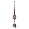 Seven-Color Crystal Pendant with Hand-Woven Tassel for Car or Home Decor