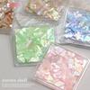 2024 1Box Aurora Shell Flakes Abalone Nails Charms Thin Natural Irregular Slice Shell Stone Sequins Manicure Art Decoration
