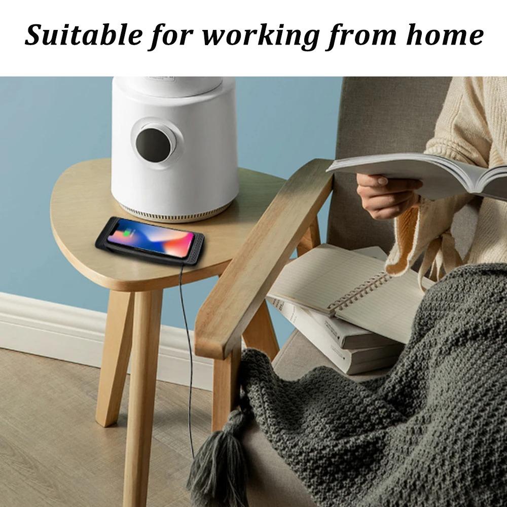 Bilkudde Antihalk Trådlös Laddning 15W Telefon Bilhållare Trådlös Laddare Telefonladdningsplatta