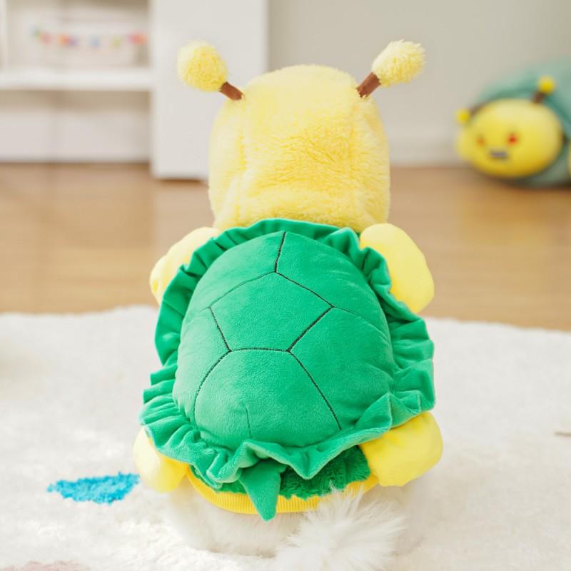 Pet Costume Outfit Dogs Cats Winter Cosplay Turtle Transform Dress With Leash Hole