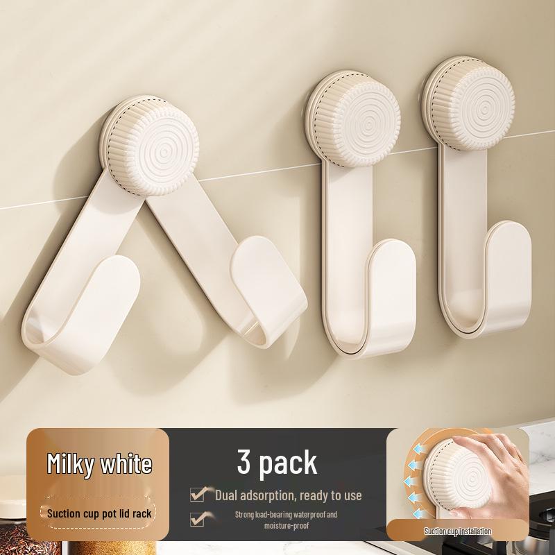 Настенный держатель для крышек и разделочных досок на присосках кухонная полка для хранения без сверления 1335₽