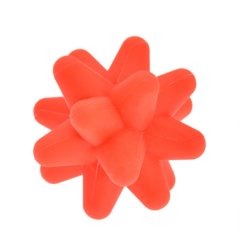 Silicone Dot Massage Ball For Reaction Training Hand Hold Fascia Exercise Fitness Ball Red #1