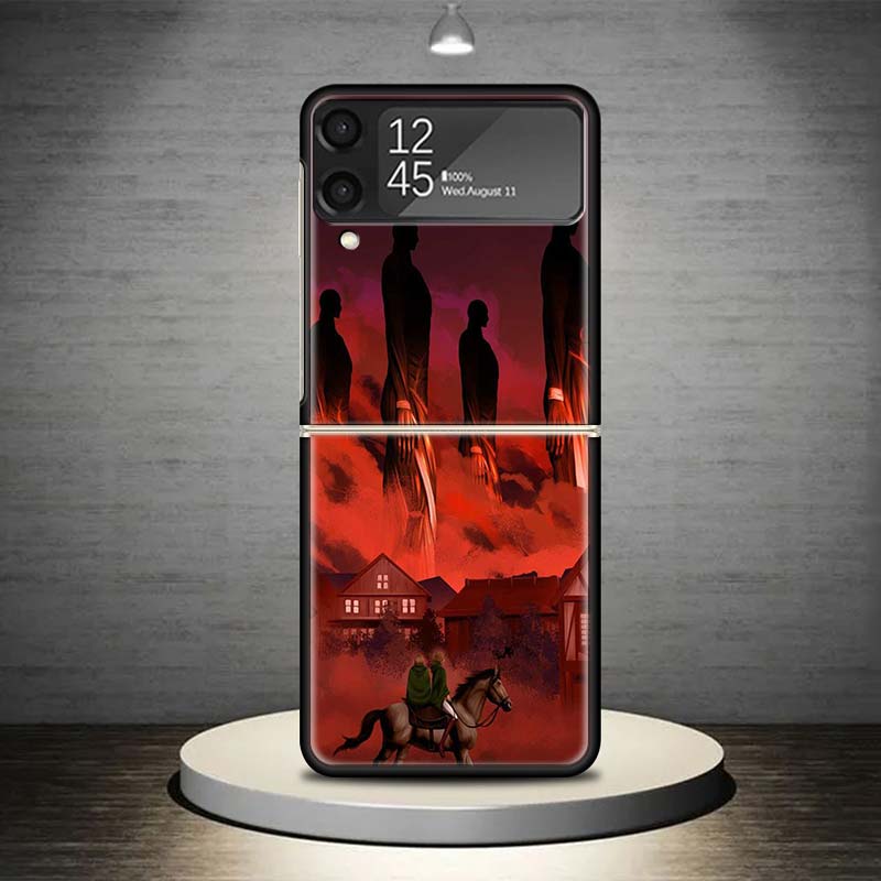 Attack-Titan Rumbling Phone Case For Samsung Galaxy Z Flip 7 6 5 4 3 5G Shockproof Cover Z Flip7 Flip6 ZFlip5 Flip3 Flip4 Luxury