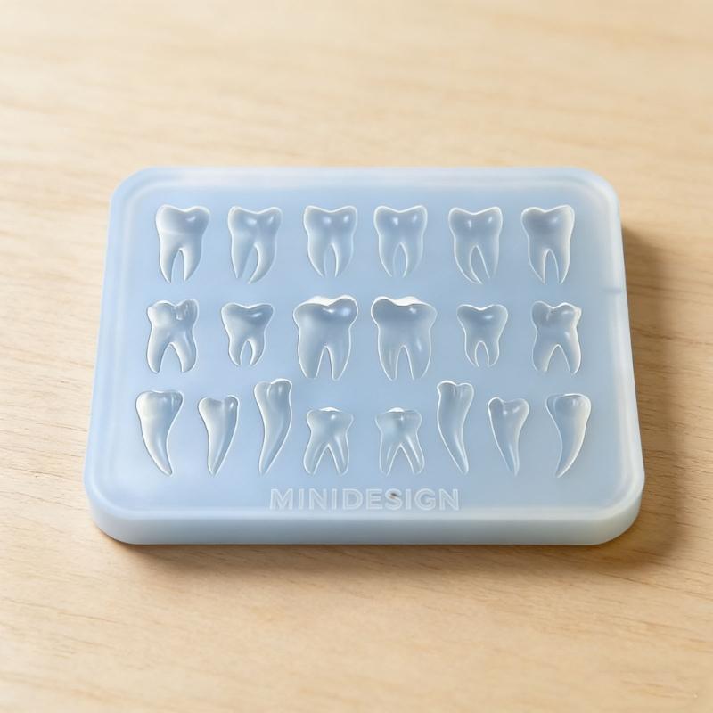 Easy To Use Silicone Dental Mould for Beginners Creating Teeth Shapes In Craft with Food Safe Materials