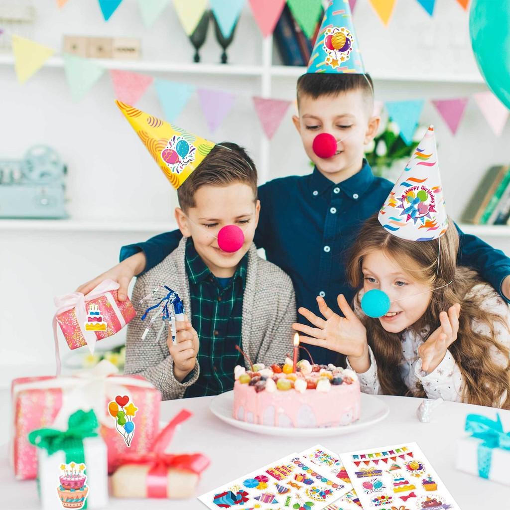 Cute Cartoon Themed Birthday Party Interactive Parent Child Puzzle Diy Stickers Pack