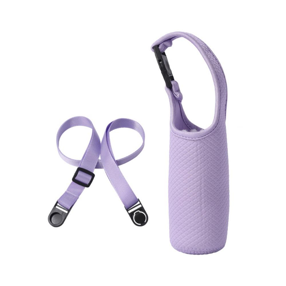 Neoprene Sport Water Bottle Cover Adjustable Shoulder Strap Vacuum Cup Sleeve Children
