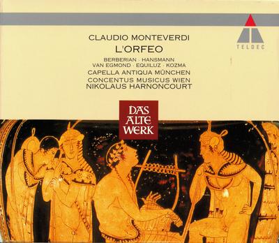 CD MONTEVERDI, C. - Monteverdi:L'orfeo  2292424942 Teldec Europe Classical Used