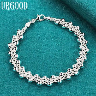 925 Sterling Silber Traubenperlen Armband Geschenk Modeschmuck