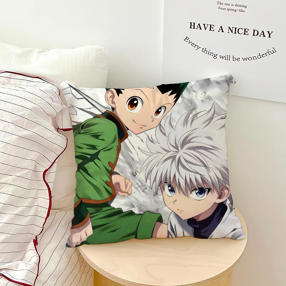 comic anime fanart h-hunter h-hunter Gon killua cushion cover soft Pillow Case for Sofa Living Room Home Decor Protective Covers