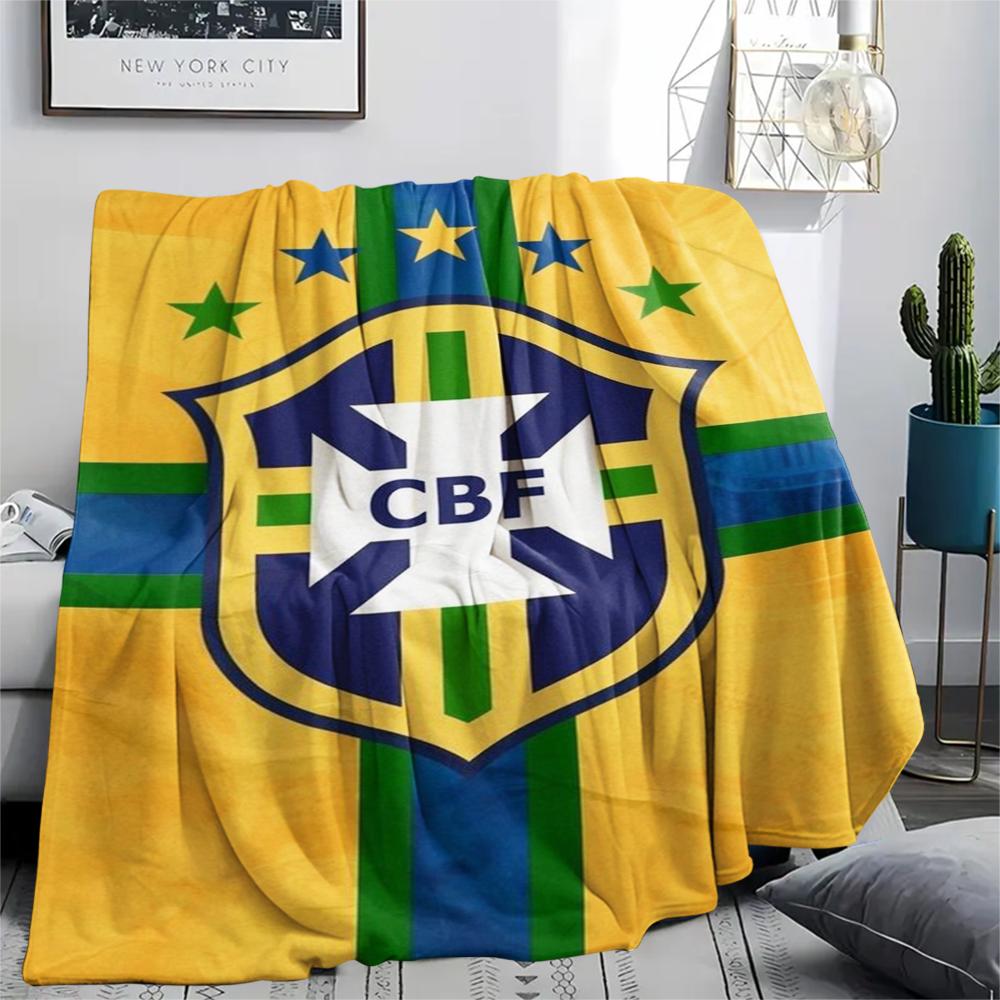 1Pc Chesterfield F.C Print Flannel Blanket, High quality Comfortable for All Seasons, Home Decor, Warmth and Comfort, Perfect for Christmas GiftS