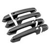 8PCS Carbon Fiber Style Car Side Door Handle Cap Trim For Cadillac ATS 2014-2018