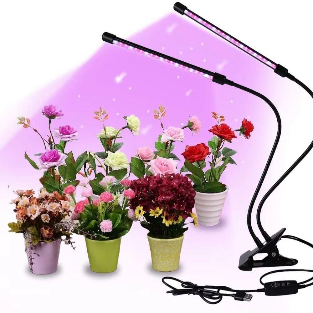 USB LED Plant Lights 2/3/4 Heads Potted Plant Lamp Hydroponic Lights  UV Hydroponics