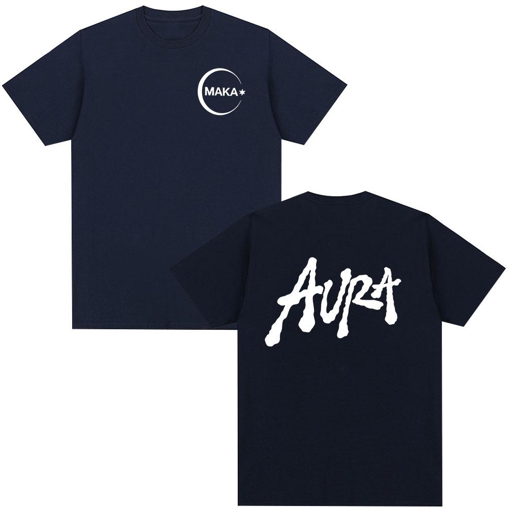 Rapper Maka Aura 2025 Tour Album Merch T Shirts Men Women Fashion Vintage T-shirt Casual Cotton Short Sleeve T Shirt Streetwear
