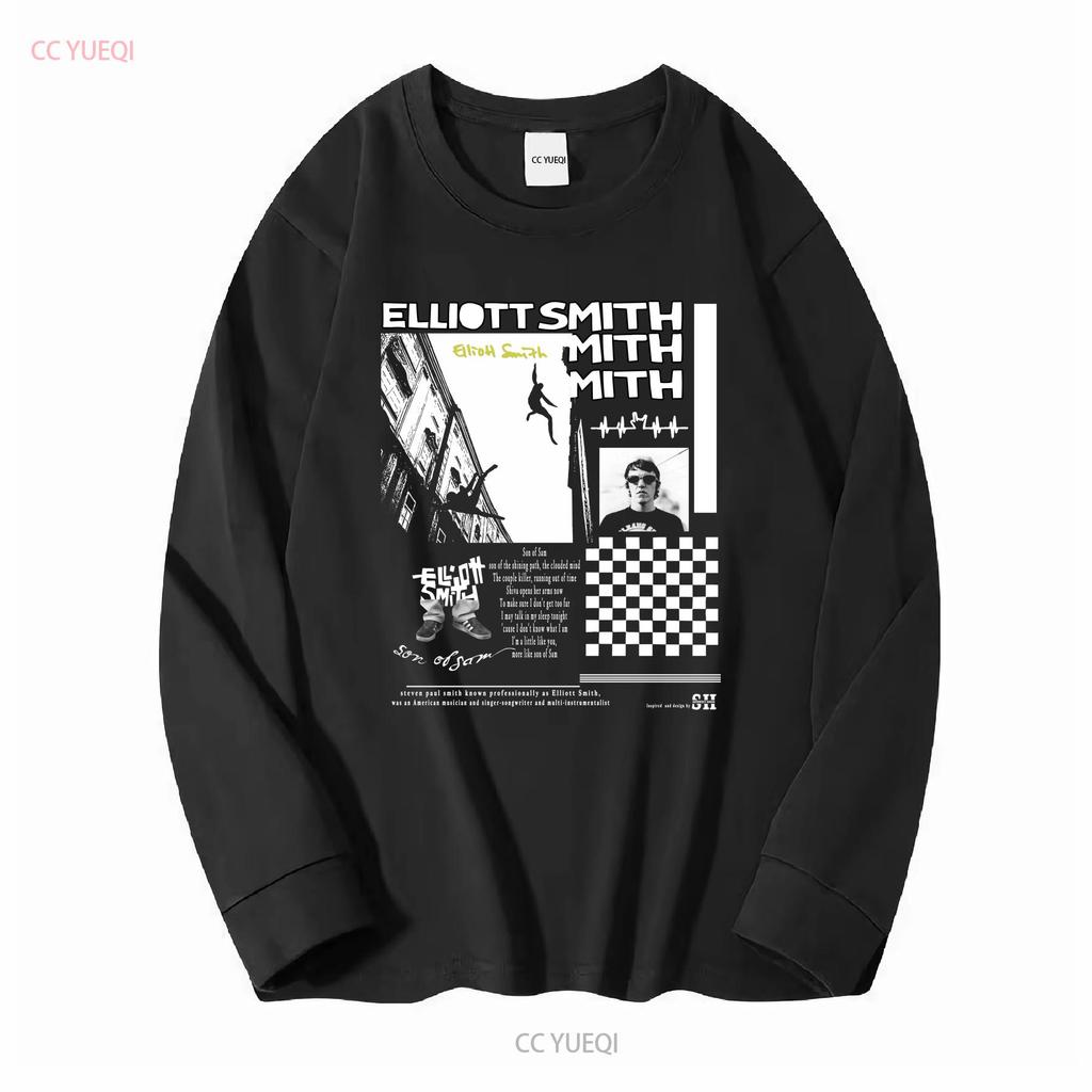 Inspired Elliott Smith T Shirt Legend Elliot An21987 Vintage Washed Stylish Casual Homme Streetwear Versatile Soft Stretched