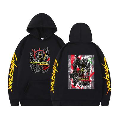 Funny Edgerunners Hoodie Men Women Long Sleeve Hip Hop Streetwear Sweatshirt Men Oversized Hoodie Vintage Fleece Sweatshirts