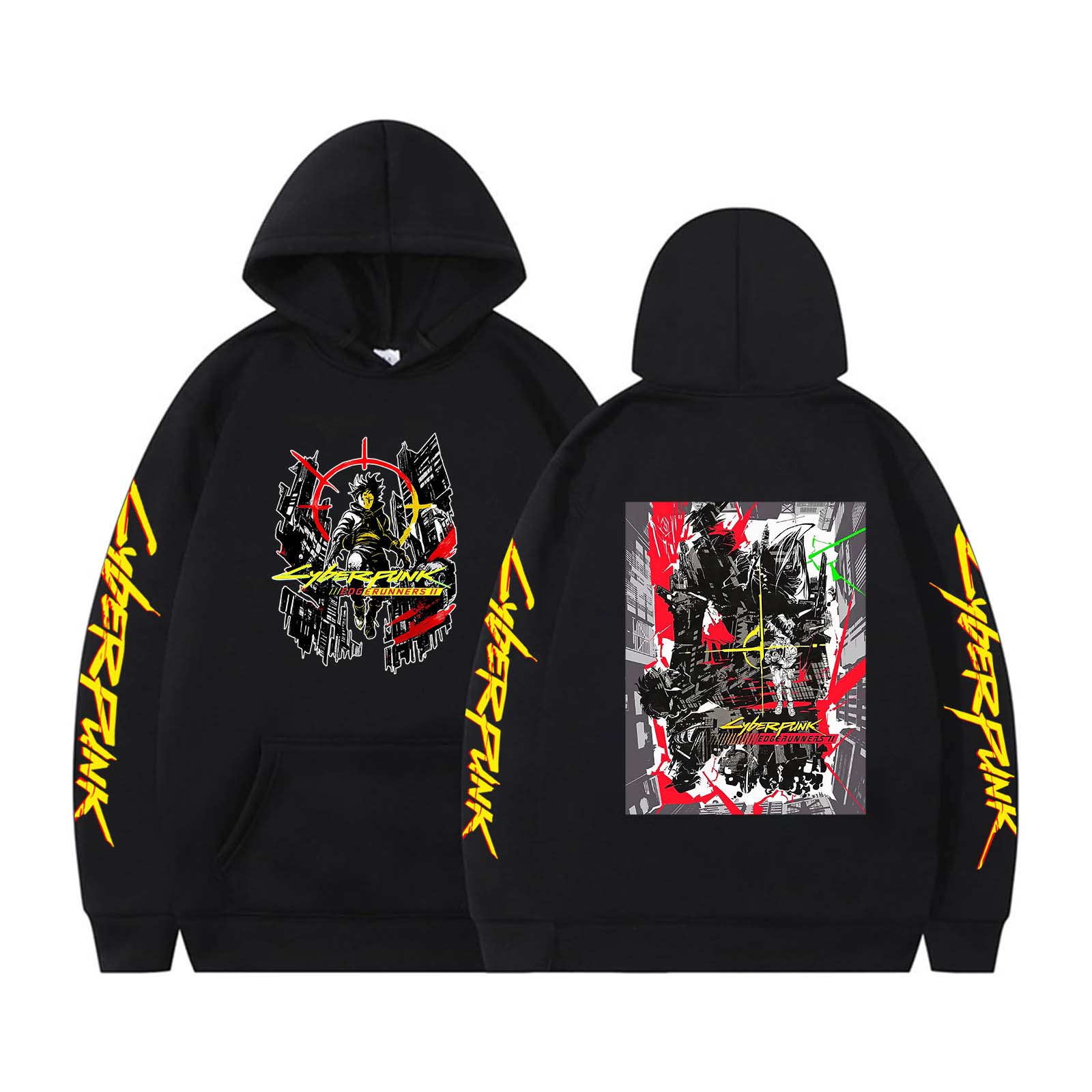 

Funny Edgerunners Hoodie Men Women Long Sleeve Hip Hop Streetwear Sweatshirt Men Oversized Hoodie Vintage Fleece Sweatshirts XS