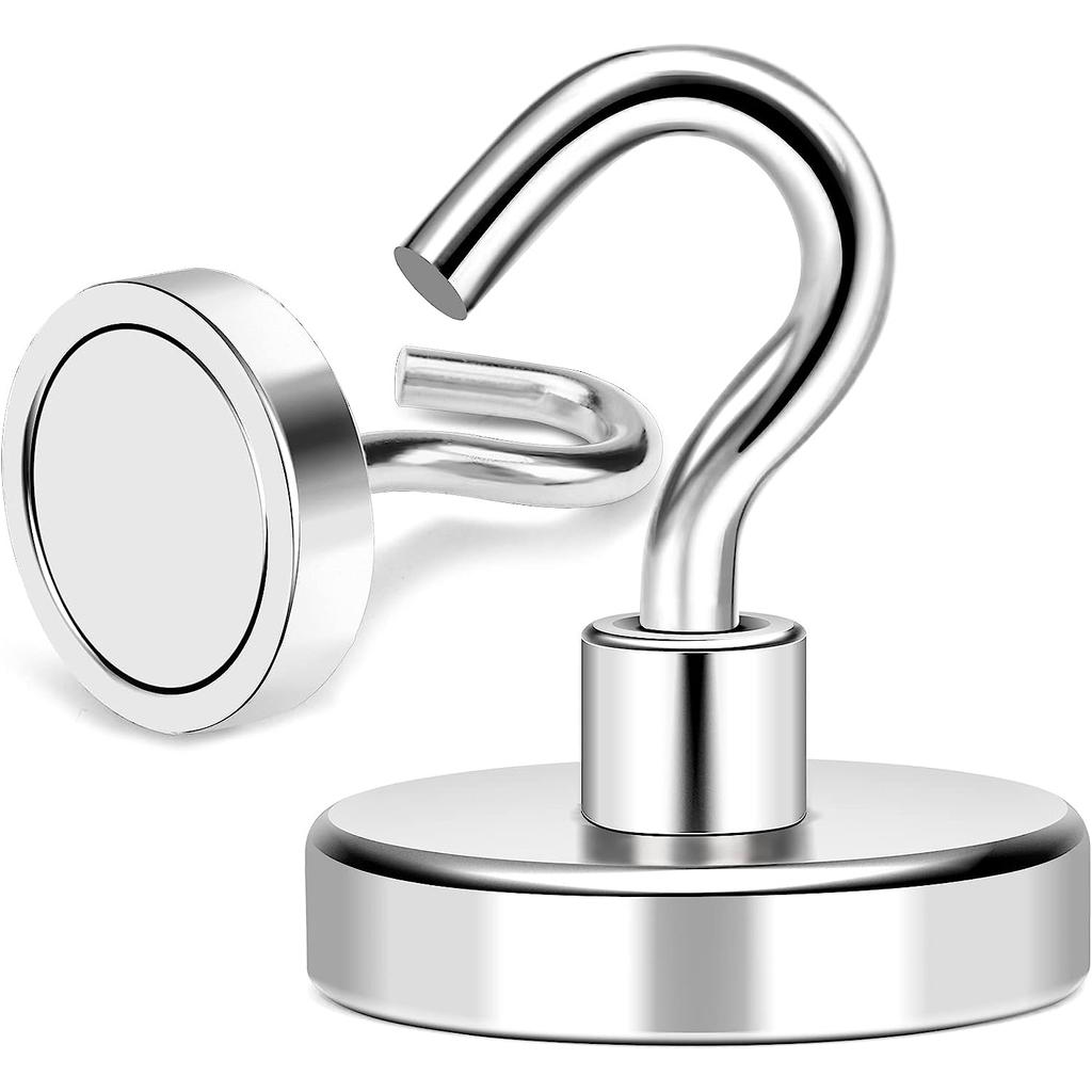 Magnetic Hook Strong Iron Absorption Color Electroplating Strong Magnetic Hook Household Metal-plated Magnet Hook For Bathroom