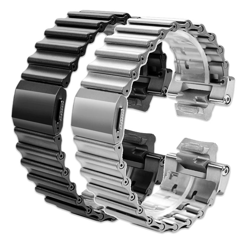 For Casio G-SHOCK Series Black Warrior GST-B400 Modified Steel Strap Stainless Steel Watch Strap Men's Trendy Accessories