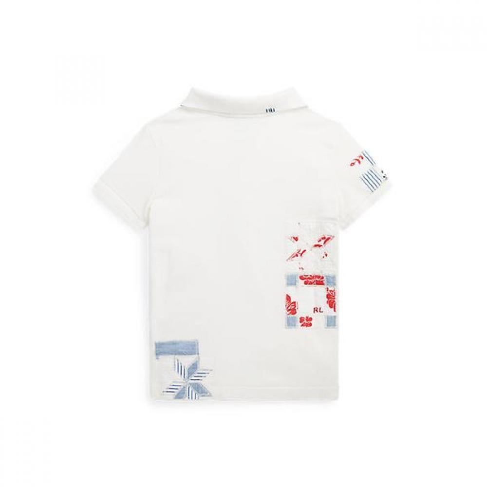 Polo Kids Girls 2 6 Patchwork Stretch Mesh Polo Shirt Cwpoknir8020292100