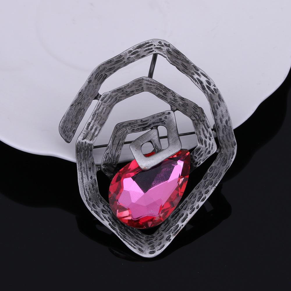 Retro Alloy Brooch Metal Brooch Premium Light Luxury Clothing Accessories Camellia Brooch Pin Jewelry