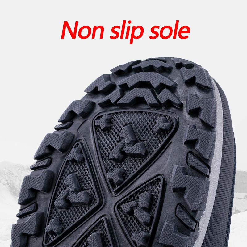 2024 Winter Boots For Men Women Plush Keep Warm Snow Boots Outdoors Hiking Boots Cotton Shoes Wear-Resisting Non-Slip Men Boots