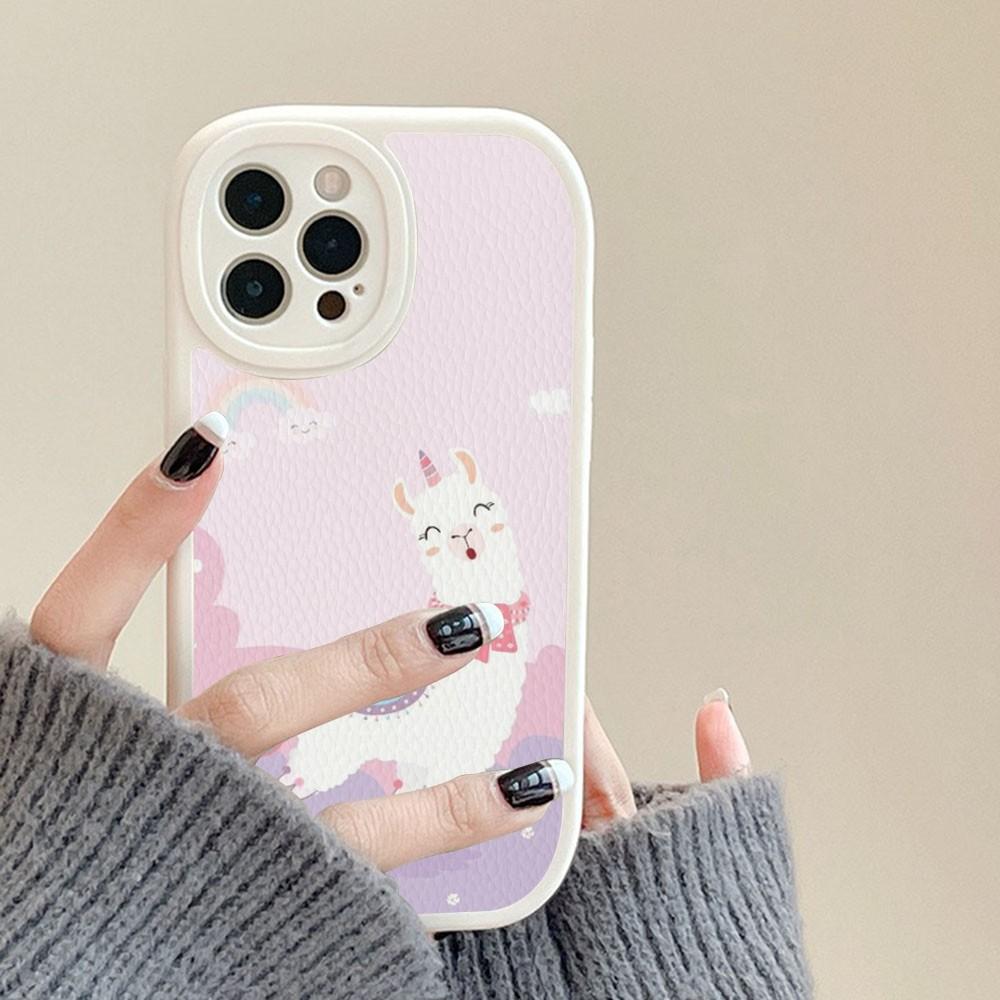 Lama Llama Alpacas Phone Case Hard Leather For IPhone 14 13 12 Mini 11 14 Pro Max Xs X Xr 7 8 Plus Fundas