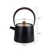 Cast Iron Teapot, 1200ml Capacity, Suitable for Direct Heat and Induction Cooktops, Unpolished, Iron Supplement, Traditional Craft, Cast Iron, Black,