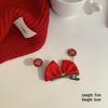 2024 Parent-Child Red New Year Bow Hair Clip: Prosperous Festive Accessory for Bangs