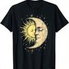 Boho Mystieke Zon En Maan Esthetisch Hemels Vintage T-shirt