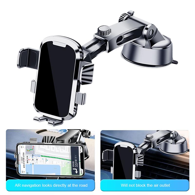 SEAMETAL Car Phone Holder Dash Mount Stand Universal Mobile Phone Holder GPS Support