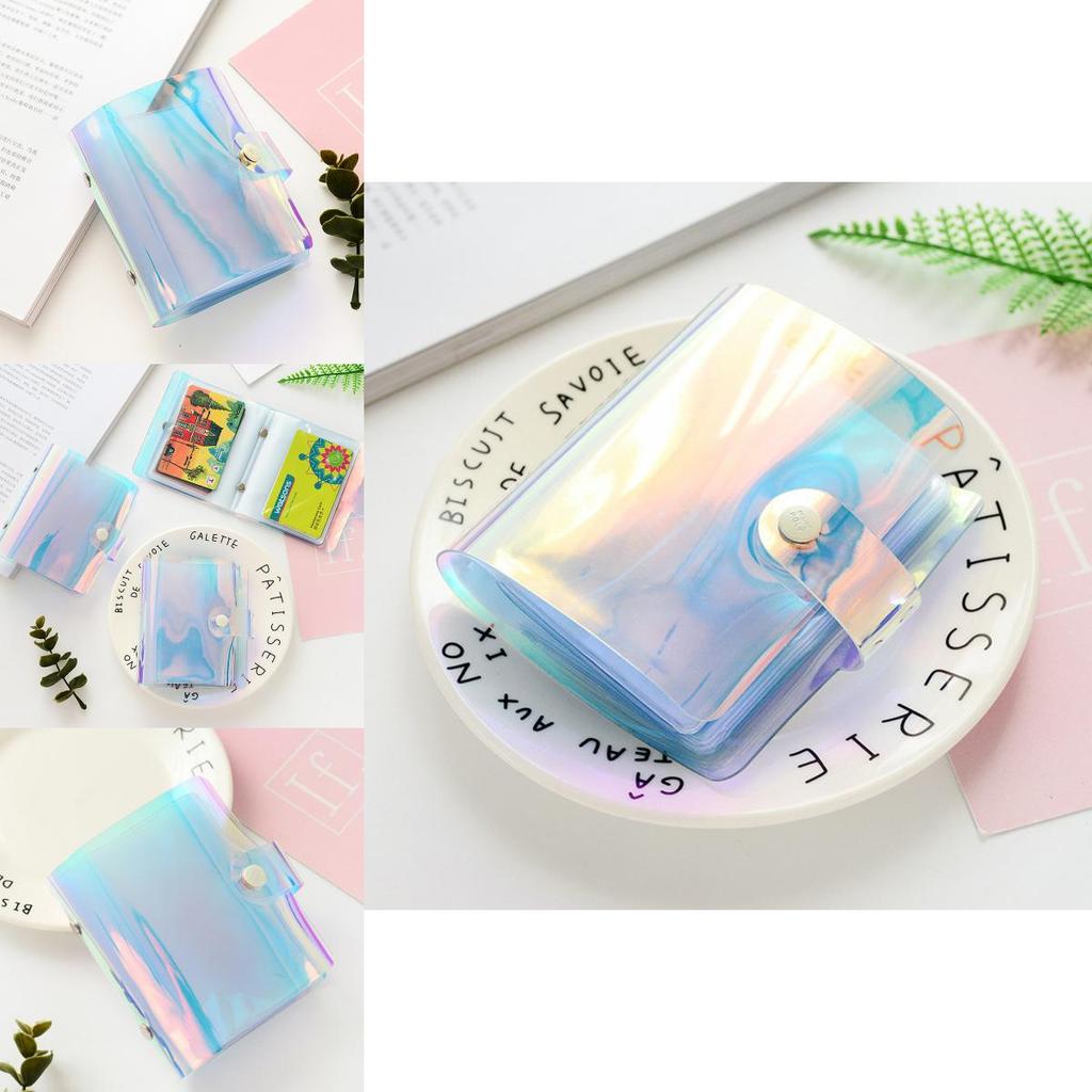 Elegant Portable Photocard Binder Featuring Dazzling Laser Photo Album Design