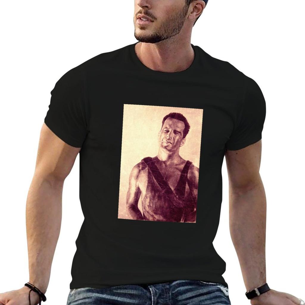 DIE HARD TShirt Basic Simple Design Short Sleeve Shirt